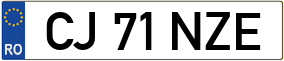 Truck License Plate